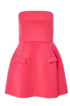 Quiz Evening Dresses|Day At The Races>Pink Bandeau A-Line Mini Dress