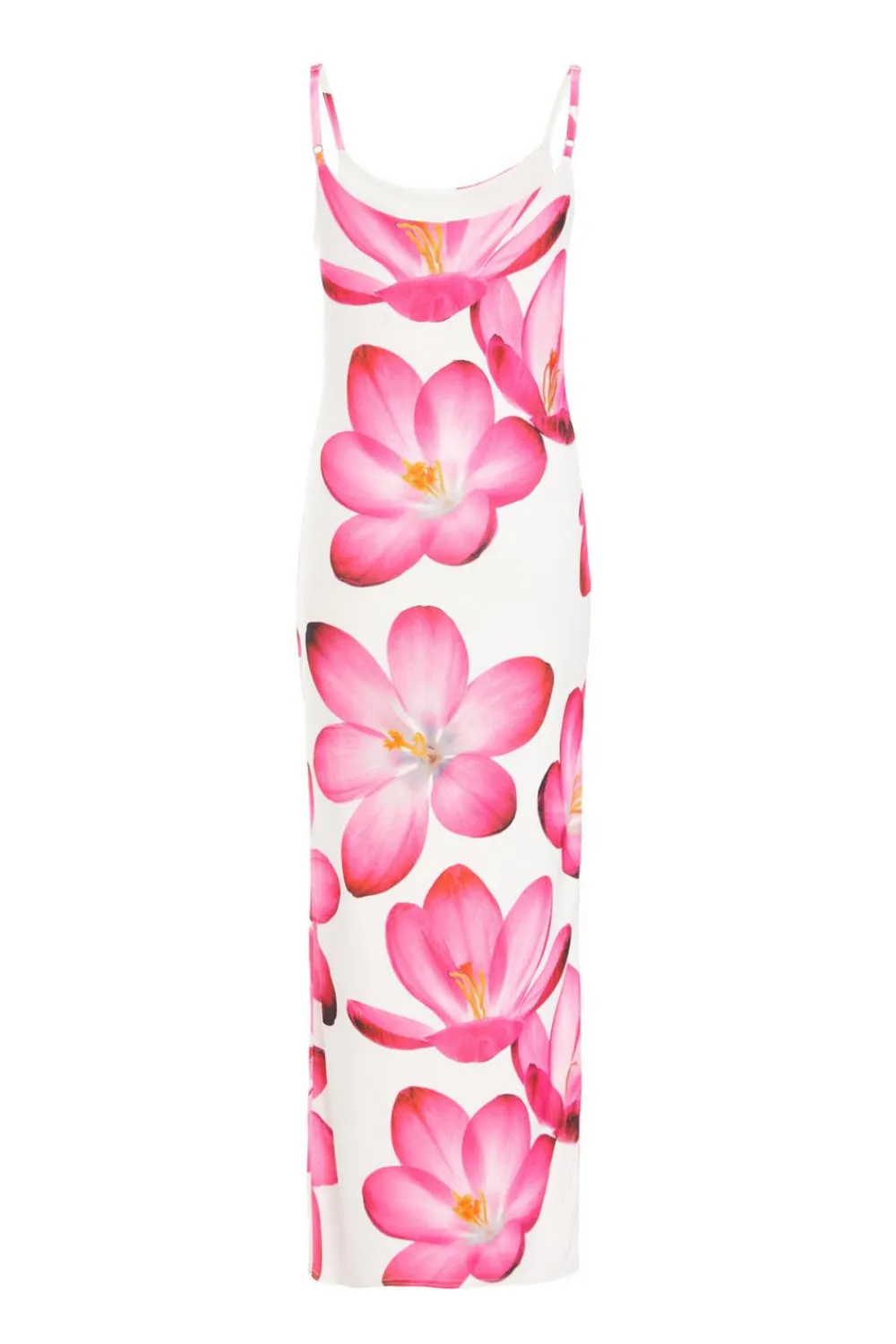 Quiz Summer Clothes|Wedding Guest Dresses>Pink Bold Floral Print Bodycon Maxi Dress