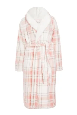 Quiz Nightwear>Pink Check Print Robe