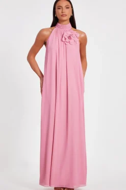 Quiz Prom Dresses|Prom & Ball>Pink Chiffon Corsage Maxi Dress