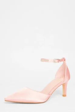 Quiz Shoe & Bag Sets|Occasion Shoes>Diamante Strap Court Heels