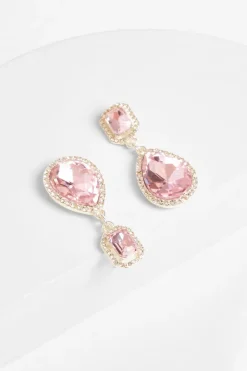 Quiz Wedding Accessories|Jewellery>Diamante Tear Drop Earrings