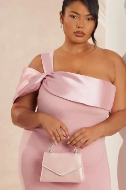Quiz Wedding Accessories|Bags>Diamante Twist Top Handle Bag