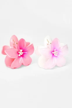 Quiz Holiday Accessories|Hair Accessories>Flower Hair Claw Set