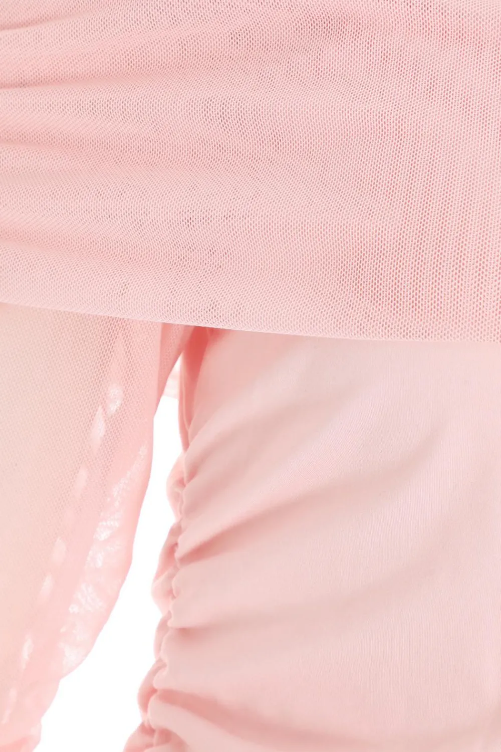 Quiz Going Out Tops|Bardot Tops>Pink Mesh Bardot Top