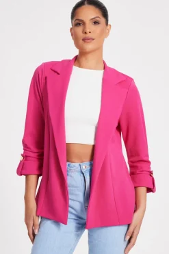 Quiz Workwear|Going Out>Ruched Sleeve Blazer