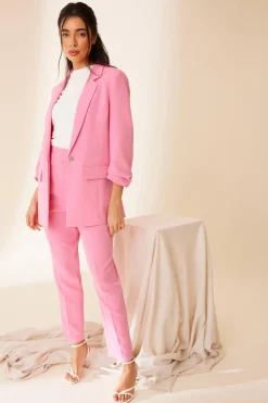 Quiz Jackets & Coats|Co-Ords>Ruched Sleeve Blazer