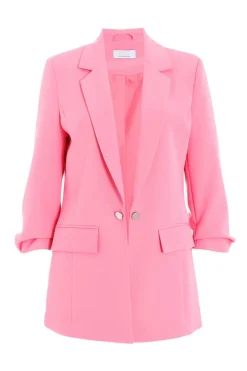 Quiz Jackets & Coats|Co-Ords>Ruched Sleeve Blazer