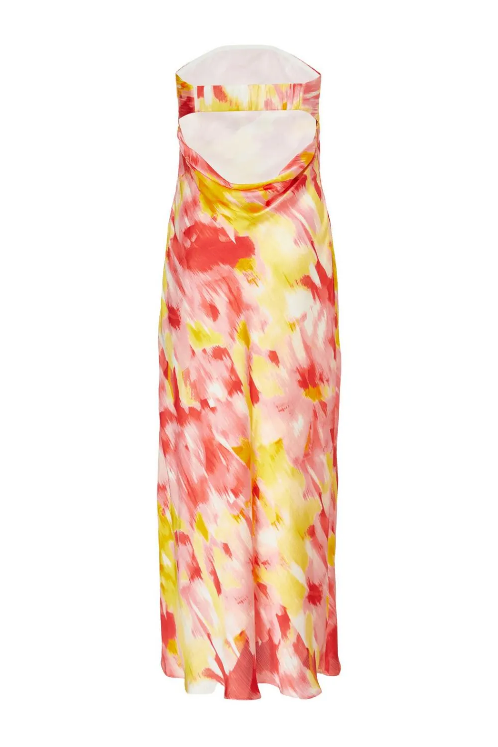 Quiz Day At The Races|Christening Guest>Pink Satin Floral Smudge Maxi Dress