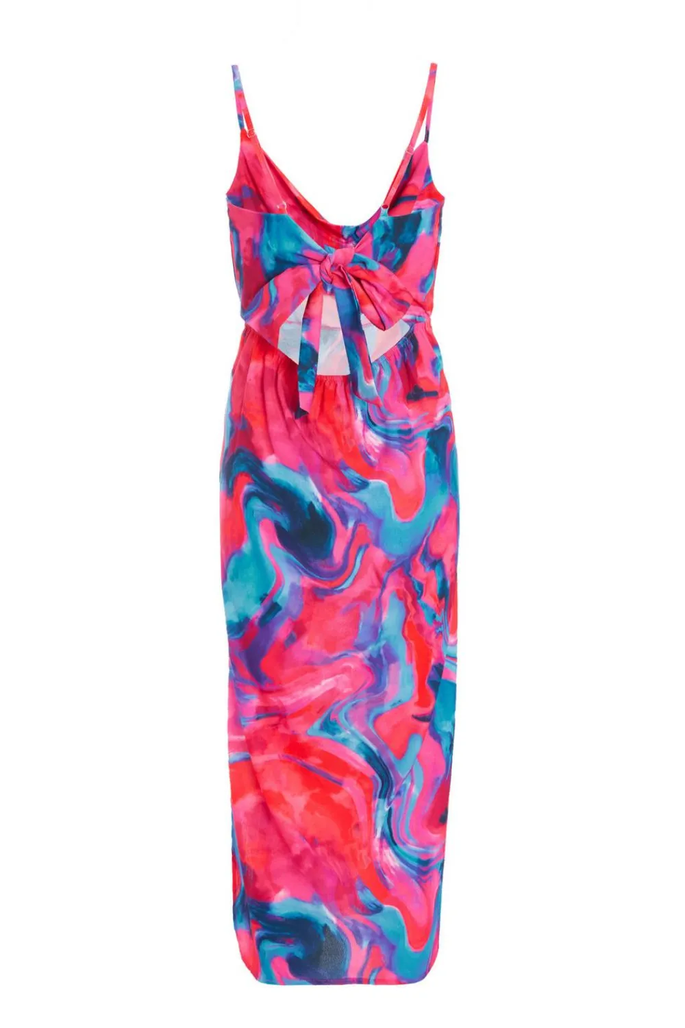Quiz Holiday|Wedding Guest Dresses>Pink Satin Marble Print Dress