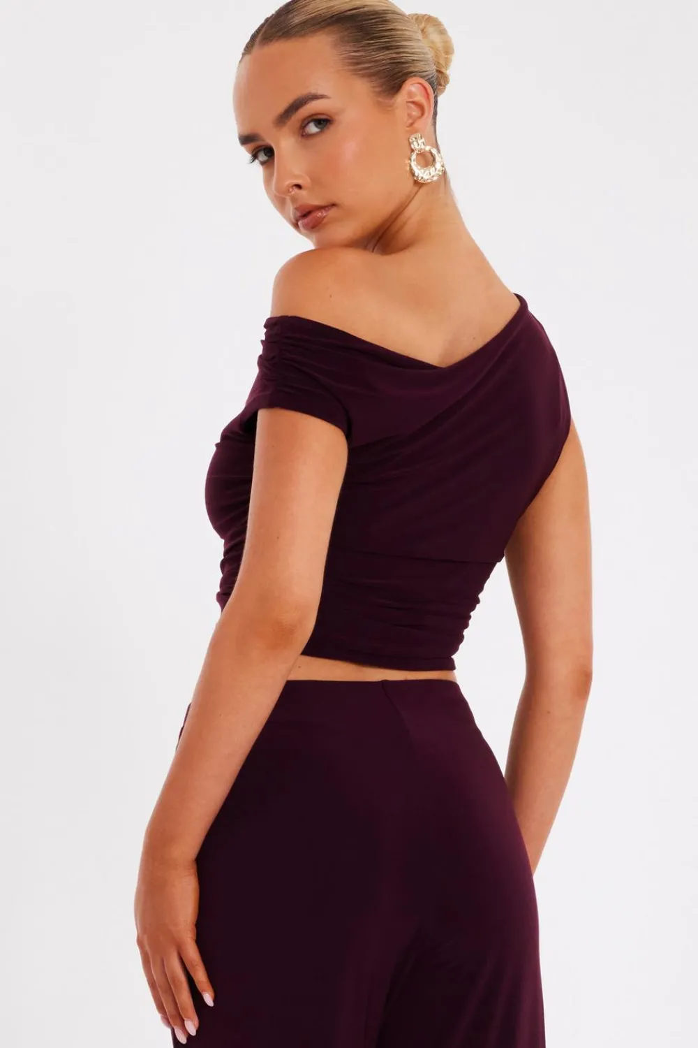 Quiz Going Out Tops|Crop Tops>Drop Sleeve Top