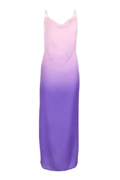 Quiz Prom & Ball|Summer Dresses>Purple Satin Ombre Slip Maxi Dress