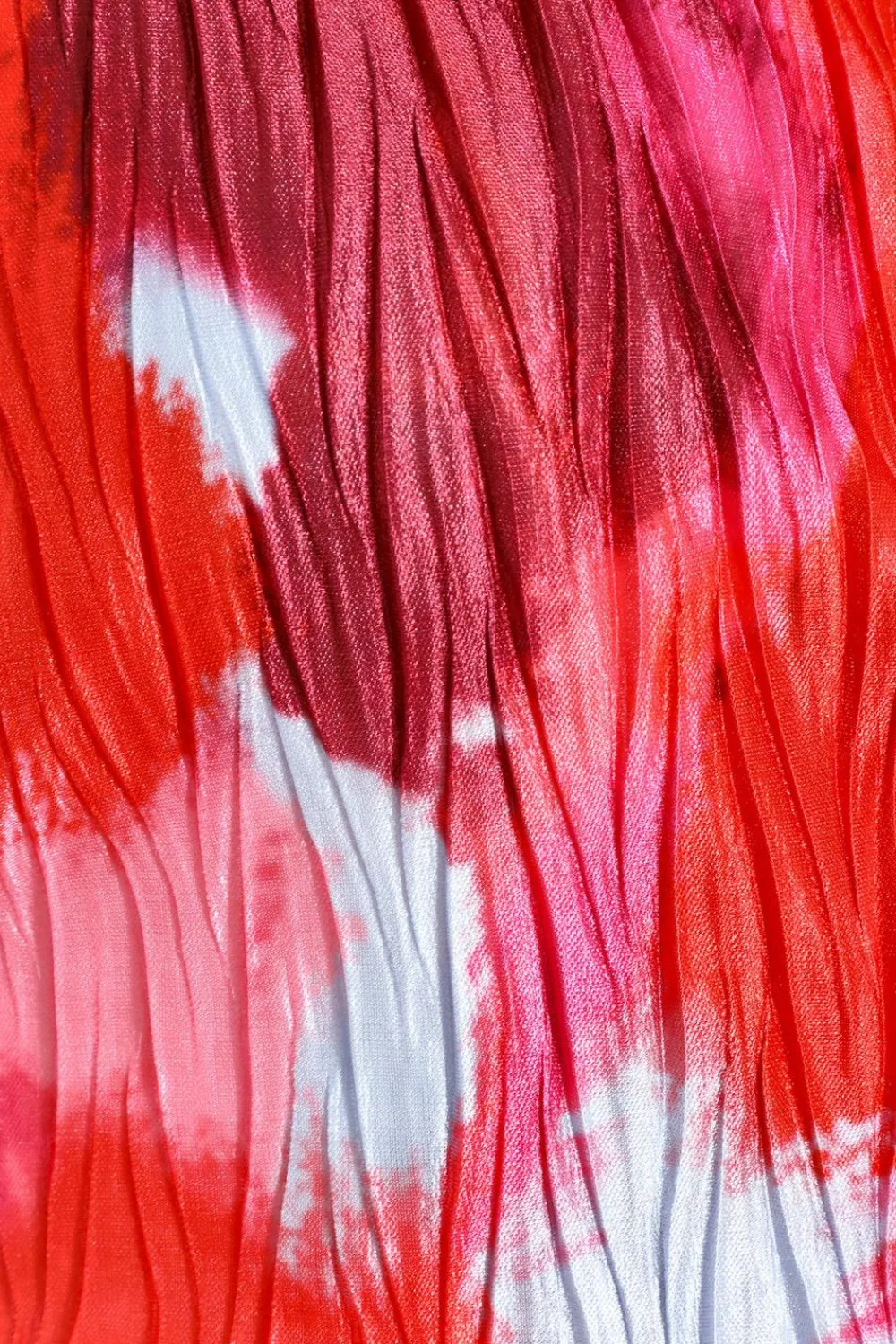Quiz Trending: Red|Summer Clothes>Red Abstract Wrap Top