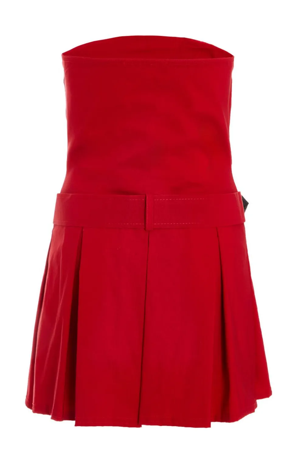 Quiz Trending: Red|Playsuits>Red Bandeau Belted Playsuit
