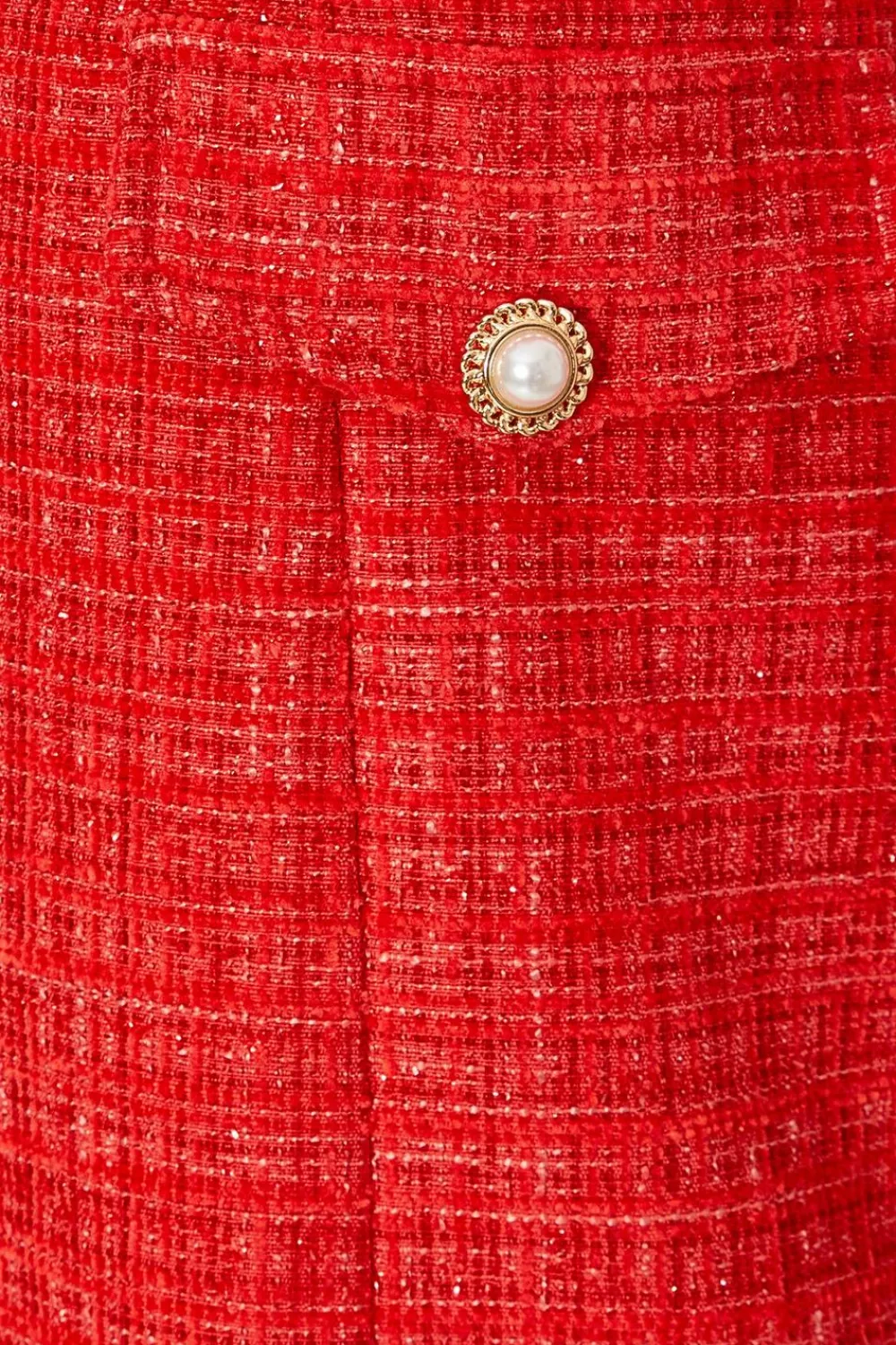Quiz Day At The Races|Christening Guest>Red Boucle Bandeau Mini Dress