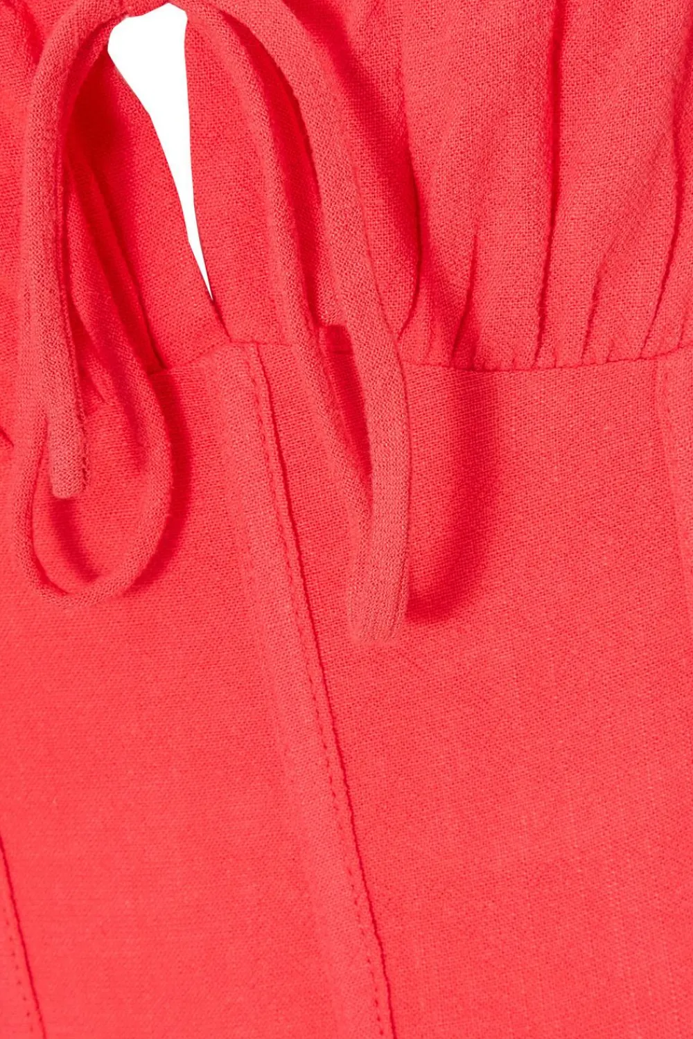 Quiz Trending: Red|Summer Clothes>Red Corset Detail Midaxi Dress