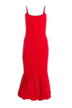 Quiz Trending: Red|Red Dresses>Puff Ball Midi Dress