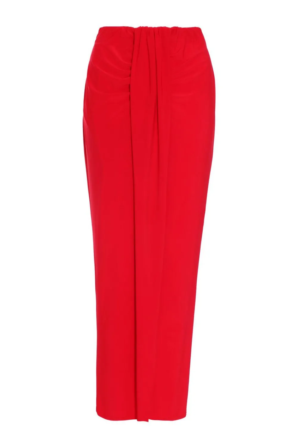 Quiz Trending: Red|Skirts>Ruched Split Maxi Skirt