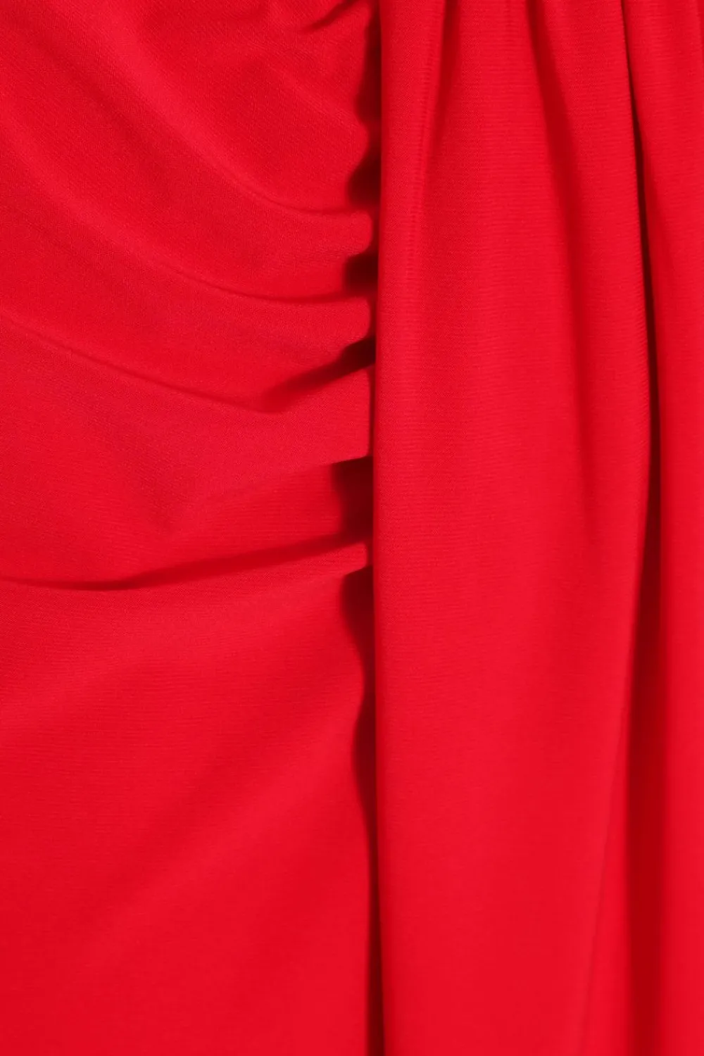 Quiz Trending: Red|Skirts>Ruched Split Maxi Skirt
