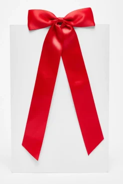 Quiz Holiday Accessories|Hair Accessories>Satin Hair Bow Clip