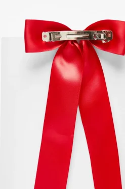 Quiz Holiday Accessories|Hair Accessories>Satin Hair Bow Clip