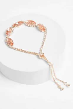 Quiz Jewellery Sets|Jewellery>Rose Gold Jewel Toggle Bracelet