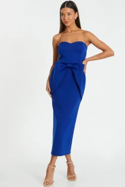 Quiz Evening Dresses|Christening Guest>Royal Blue Bandeau Midaxi Dress