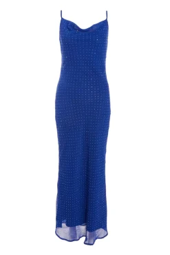 Quiz Prom & Ball|Evening Dresses>Royal Blue Diamante Maxi Dress