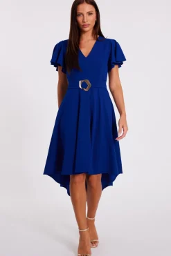 Quiz Day At The Races|Christening Guest>Dip Hem Midi Dress