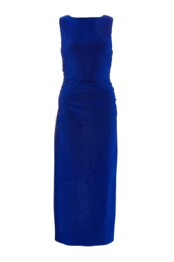 Quiz Royal Blue Dresses|Occasion Dresses>Royal Blue High Neck Midaxi Dress