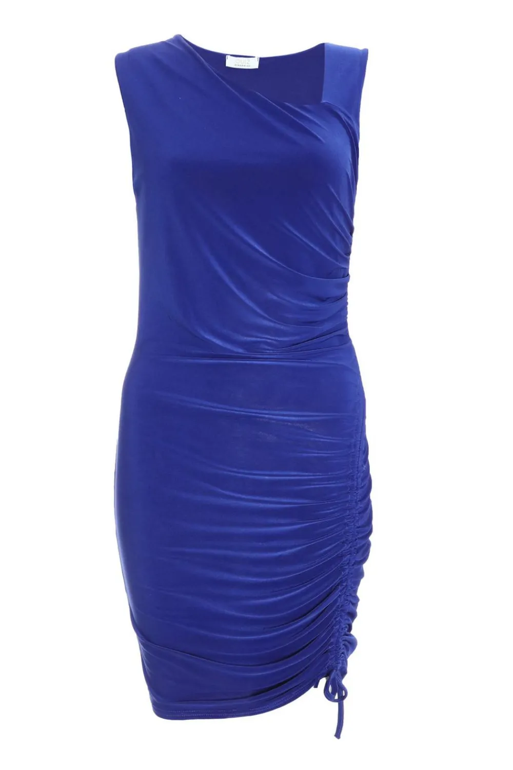 Quiz Royal Blue Dresses|Mini Dresses>Royal Blue Ruched Bodycon Mini Dress