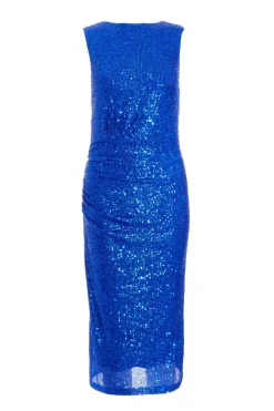 Quiz Royal Blue Dresses|Midi Dresses>Royal Blue Sequin Midi Dress