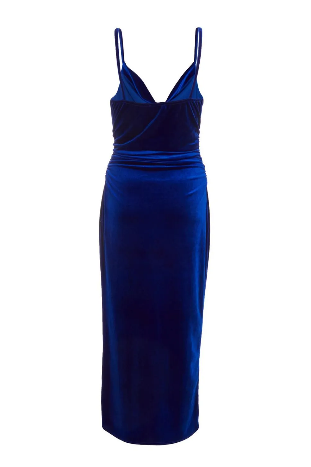 Quiz Evening Dresses|Royal Blue Dresses>Royal Blue Velvet Midaxi Dress