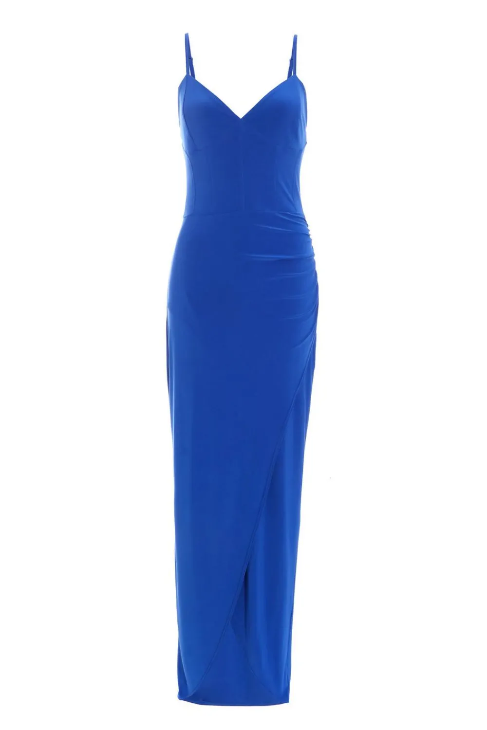 Quiz Evening Dresses|Wrap Dresses>Royal Blue Wrap Maxi Dress