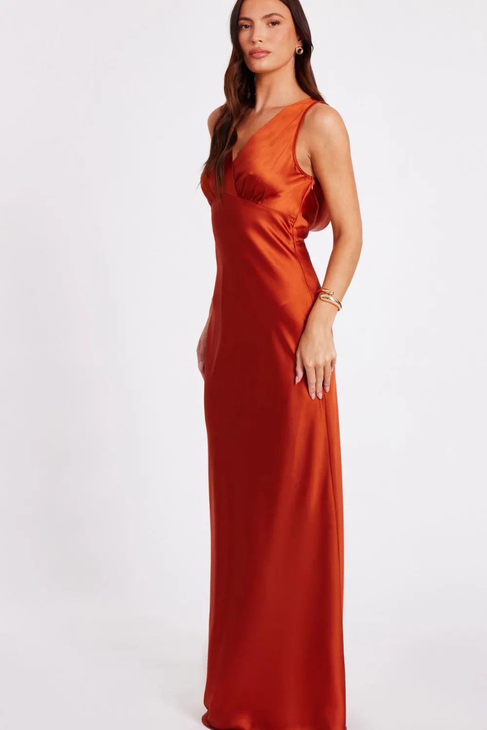 Quiz Prom Dresses|Prom & Ball>Satin Cowl Back Maxi Dress