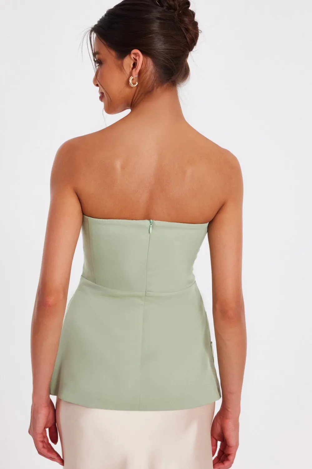 Quiz Going Out Tops|Day Tops>Sage Bandeau Wrap Top
