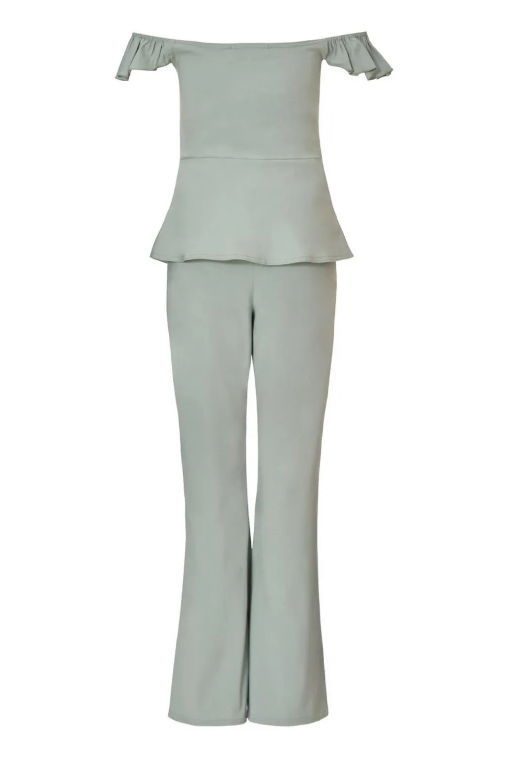 Quiz Occasion Jumpsuits|Going Out Jumpsuits>Frill Sleeve Jumpsuit