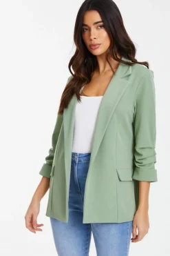 Quiz Workwear|Modest>Ruched Sleeve Blazer