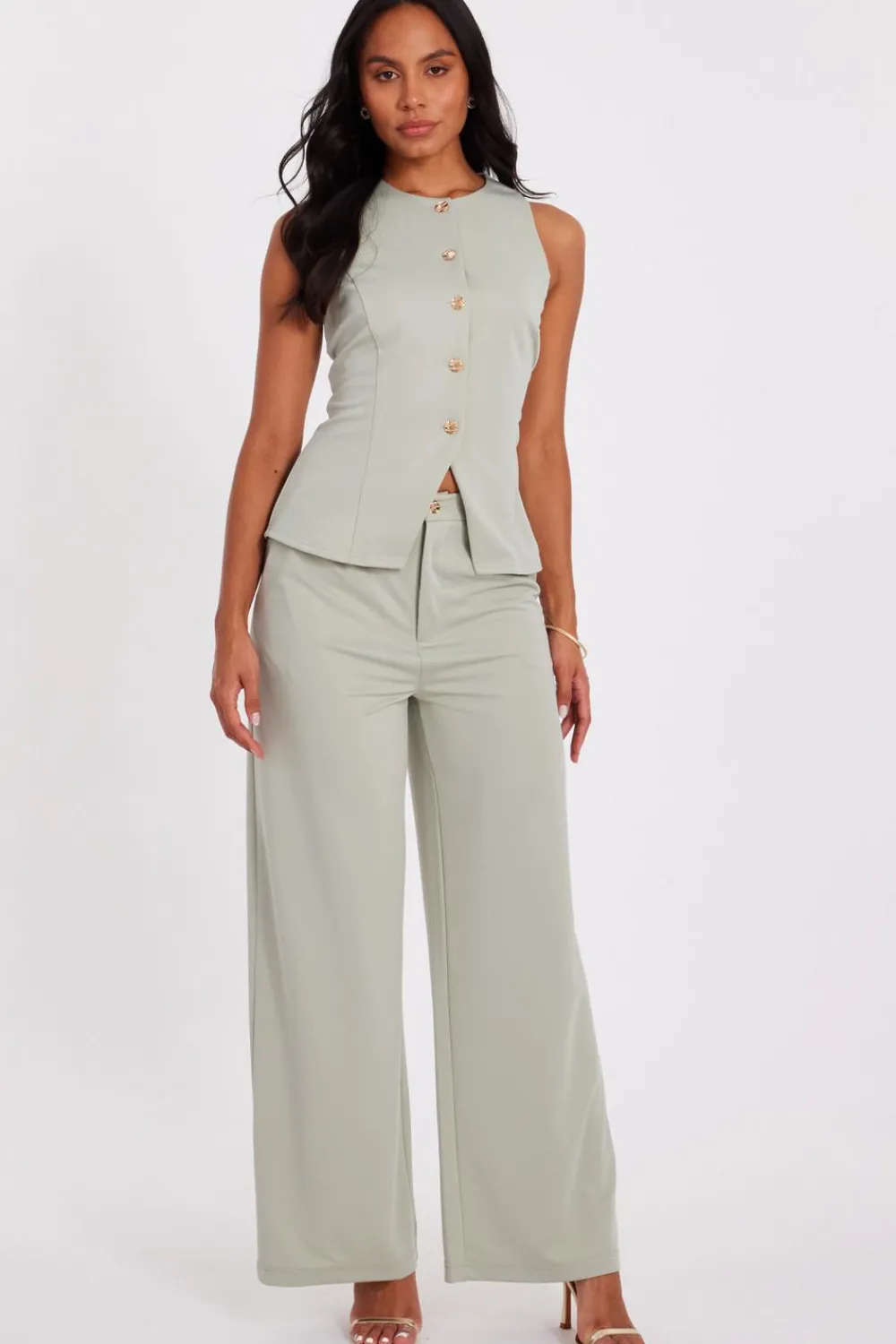 Quiz Day At The Races|Christening Guest>Wide Leg Trousers