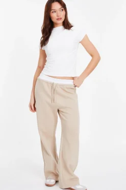 Quiz Trousers|Co-Ords>Satin Wide Leg Double Waist Jogger