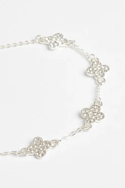 Quiz Jewellery Sets|Jewellery>Clover Diamante Toggle Bracelet