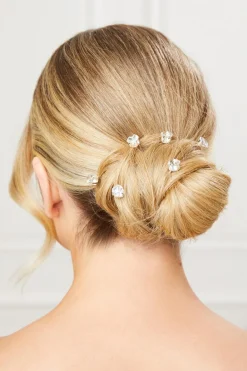 Quiz Wedding Accessories|Jewellery>Silver Diamante Hair Pins