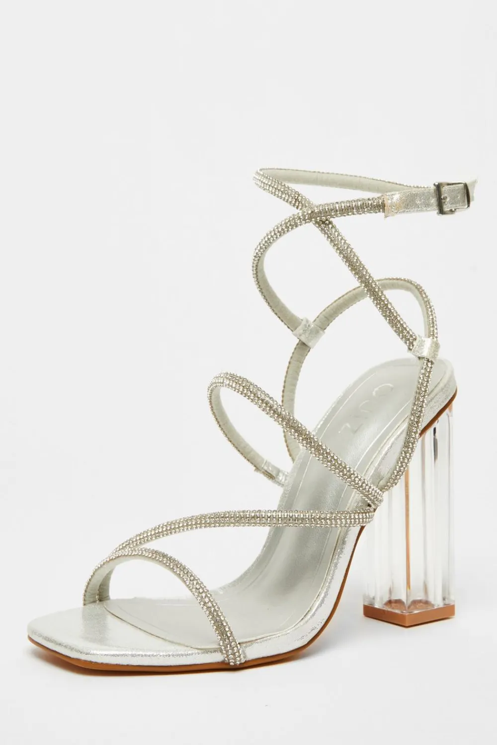 Quiz Occasion Shoes|Heels>Diamante Heeled Sandals