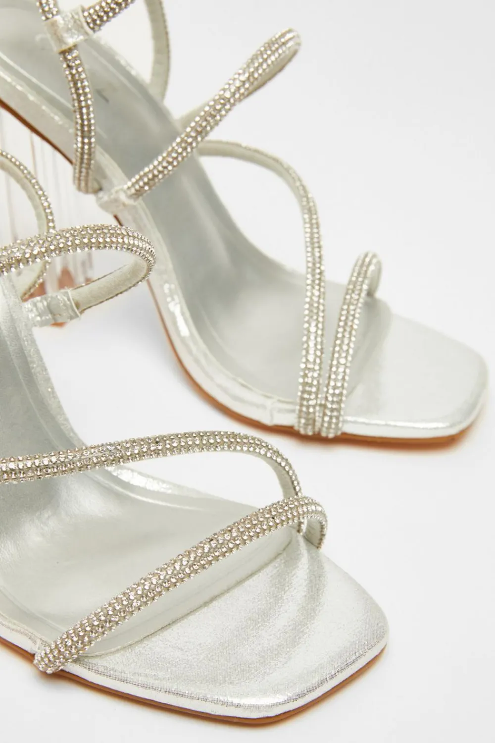 Quiz Occasion Shoes|Heels>Diamante Heeled Sandals