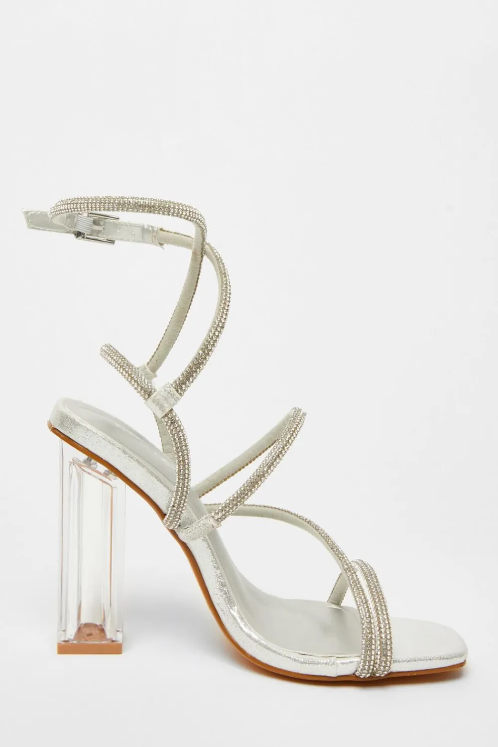 Quiz Occasion Shoes|Heels>Diamante Heeled Sandals