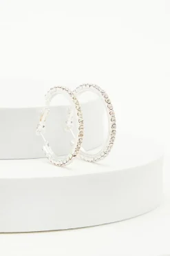 Quiz Jewellery|Earrings>Diamante Hoop Earrings
