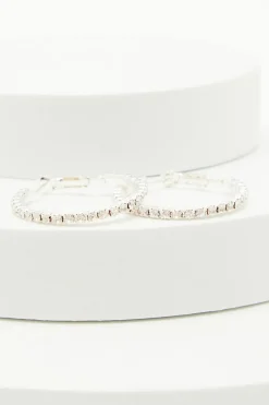 Quiz Jewellery|Earrings>Diamante Hoop Earrings