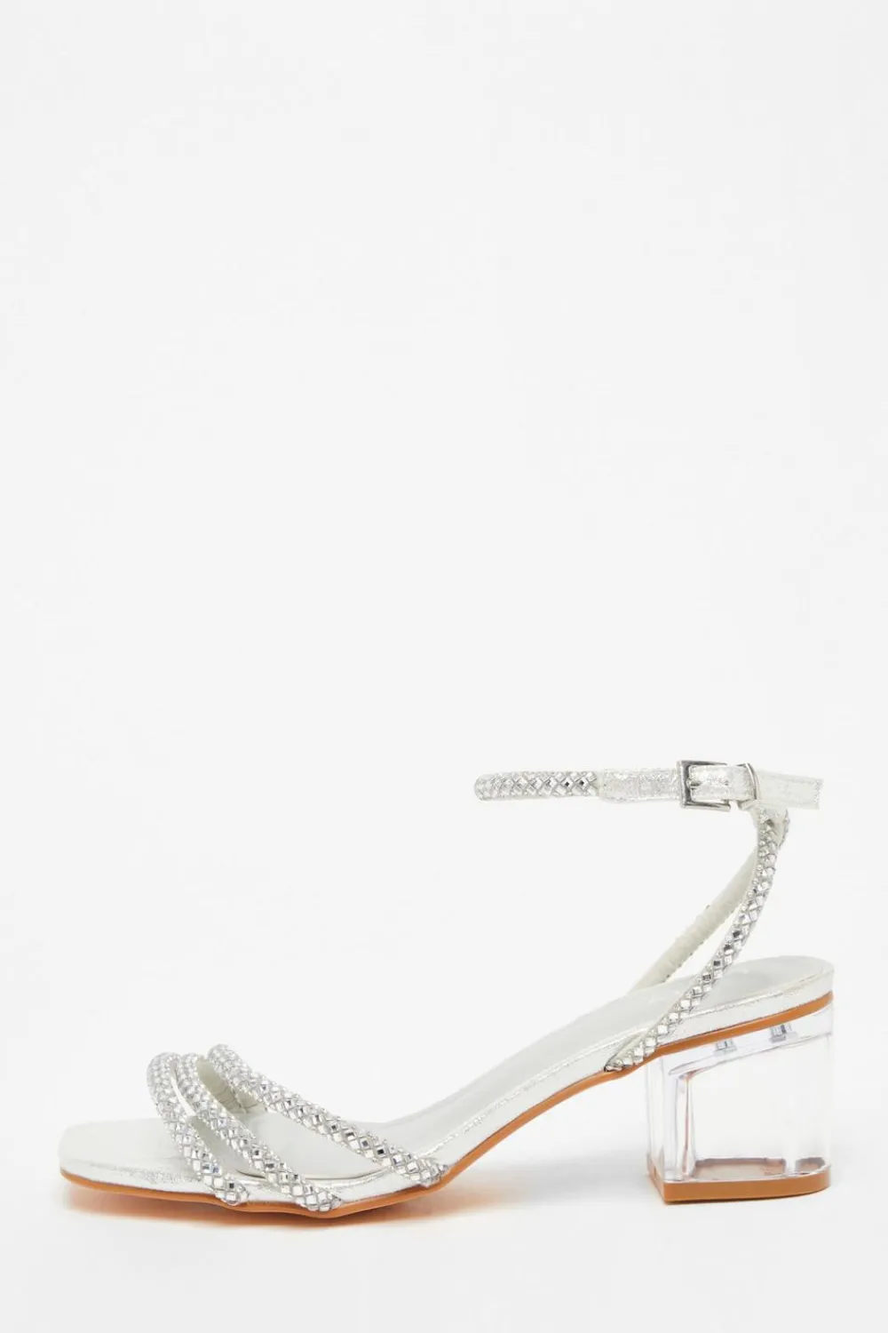 Quiz Sandals|Occasion Shoes>Diamante Low Heeled Sandals