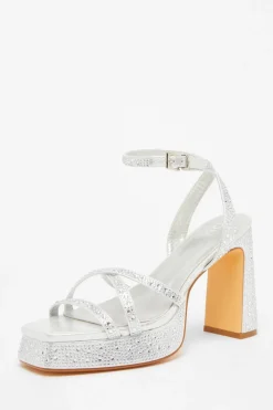 Quiz Sandals|Platforms>Diamante Platform Heels