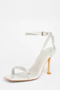 Quiz Occasion Shoes|Heels>Diamante Strap Heels